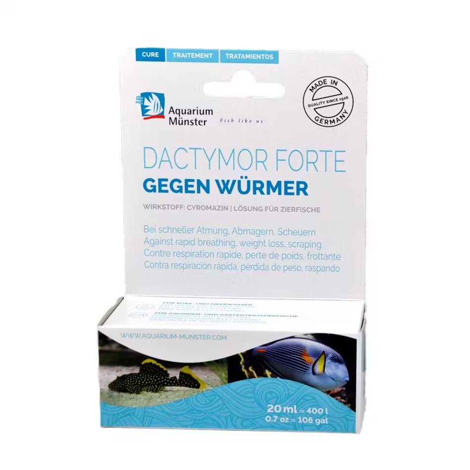 Aquarium Munster Tratament DACTYMOR FORTE 20 ml pentru 400 l Fresh/Marin