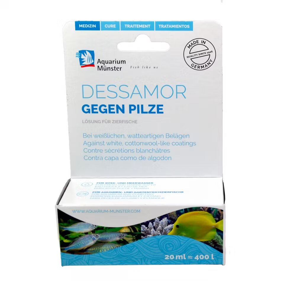 Aquarium Munster Tratament DESSAMOR 20 ml pentru 400 l Fresh/Marin