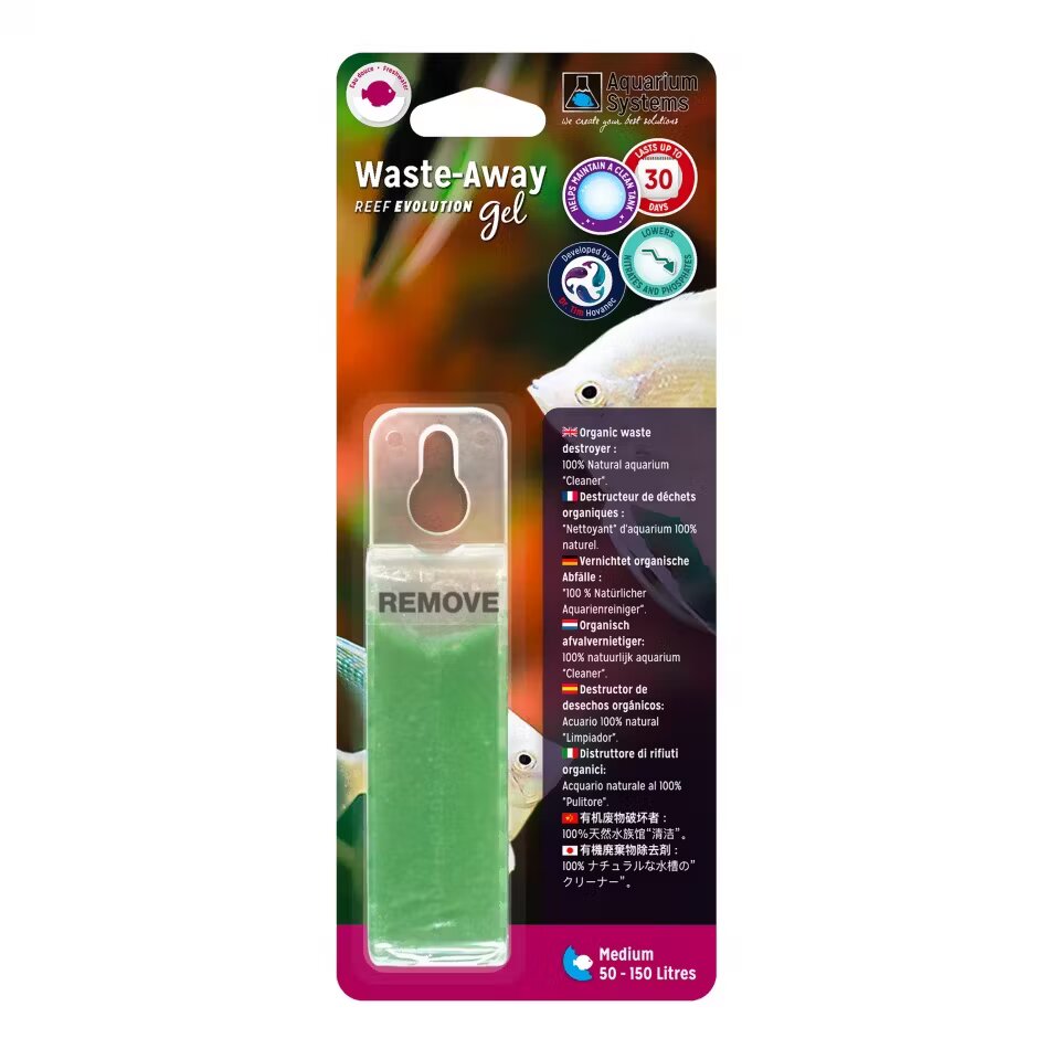 Aquarium Systems Bacterii gel WASTE AWAY Gel freshwater Medium 50-150L