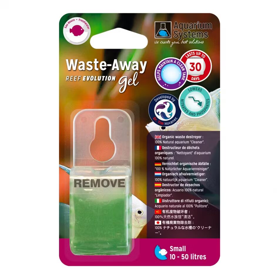 Aquarium Systems Bacterii gel WASTE AWAY Gel freshwater Small 0-50L