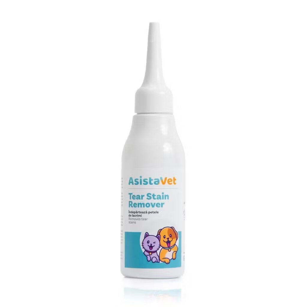 AsistaVet Solutie Curatare Pete Lacrimi Caini si Pisici Tear Stain Remover 60 ml