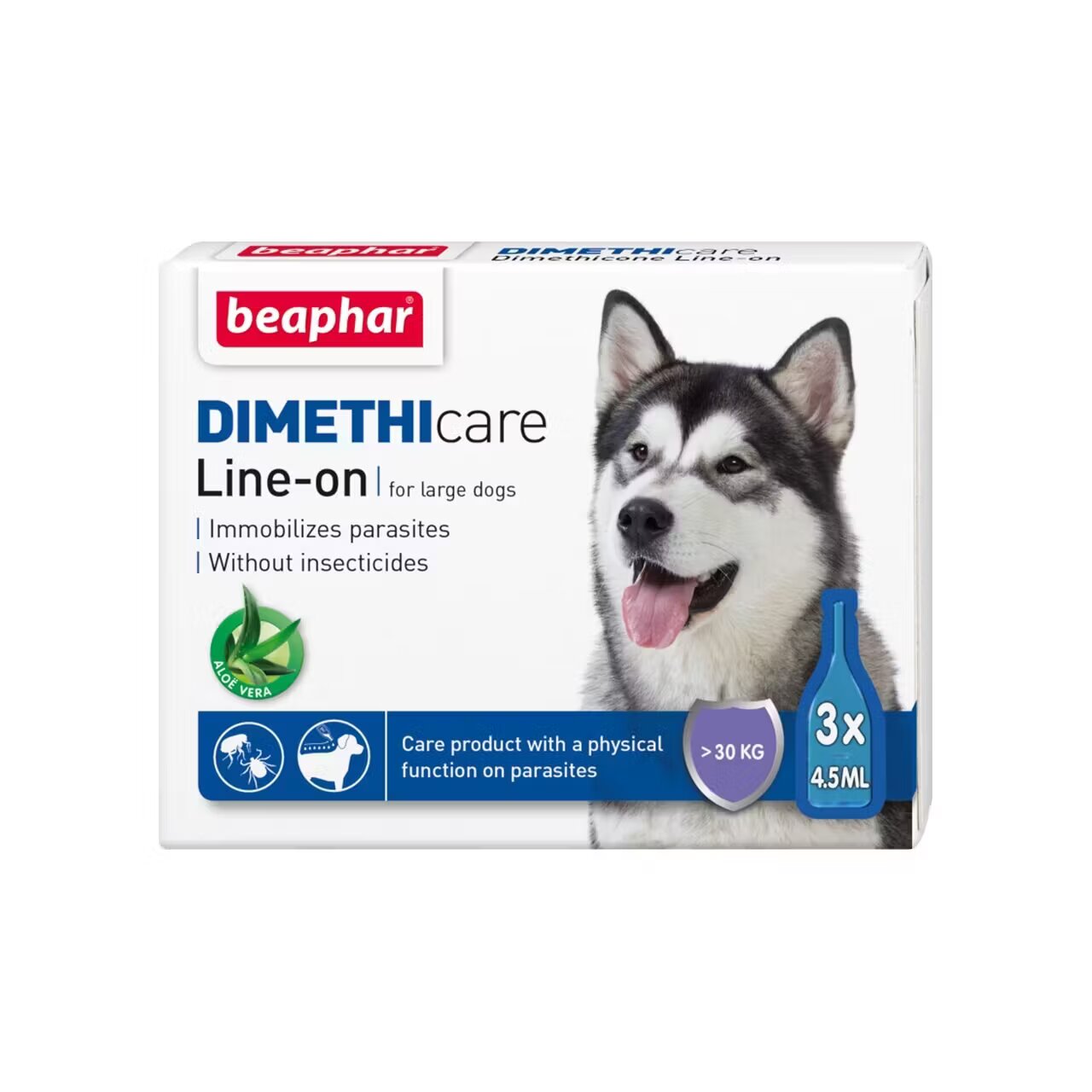 Beaphar Pipete Antiparazitare Dimethicare Line-On Caini L 3 pipete x 4.5 ml