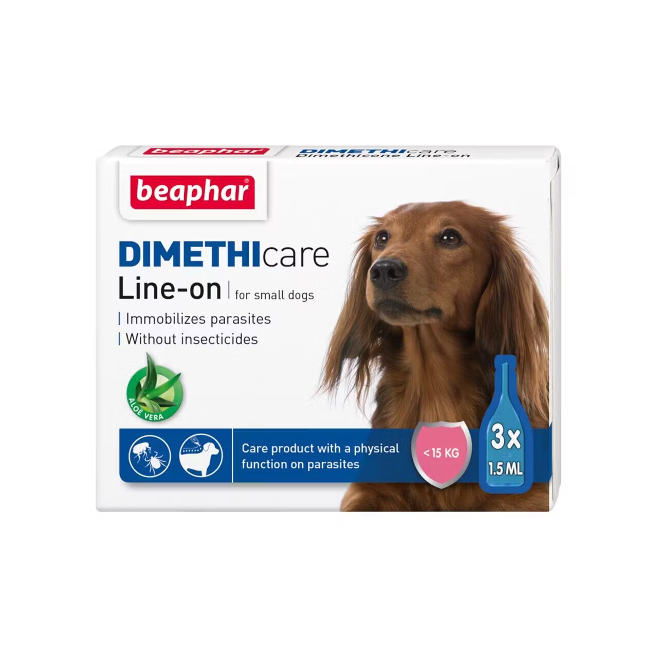 Beaphar Pipete Antiparazitare Dimethicare Line-On Caini S 3 pipete x 1.5 ml