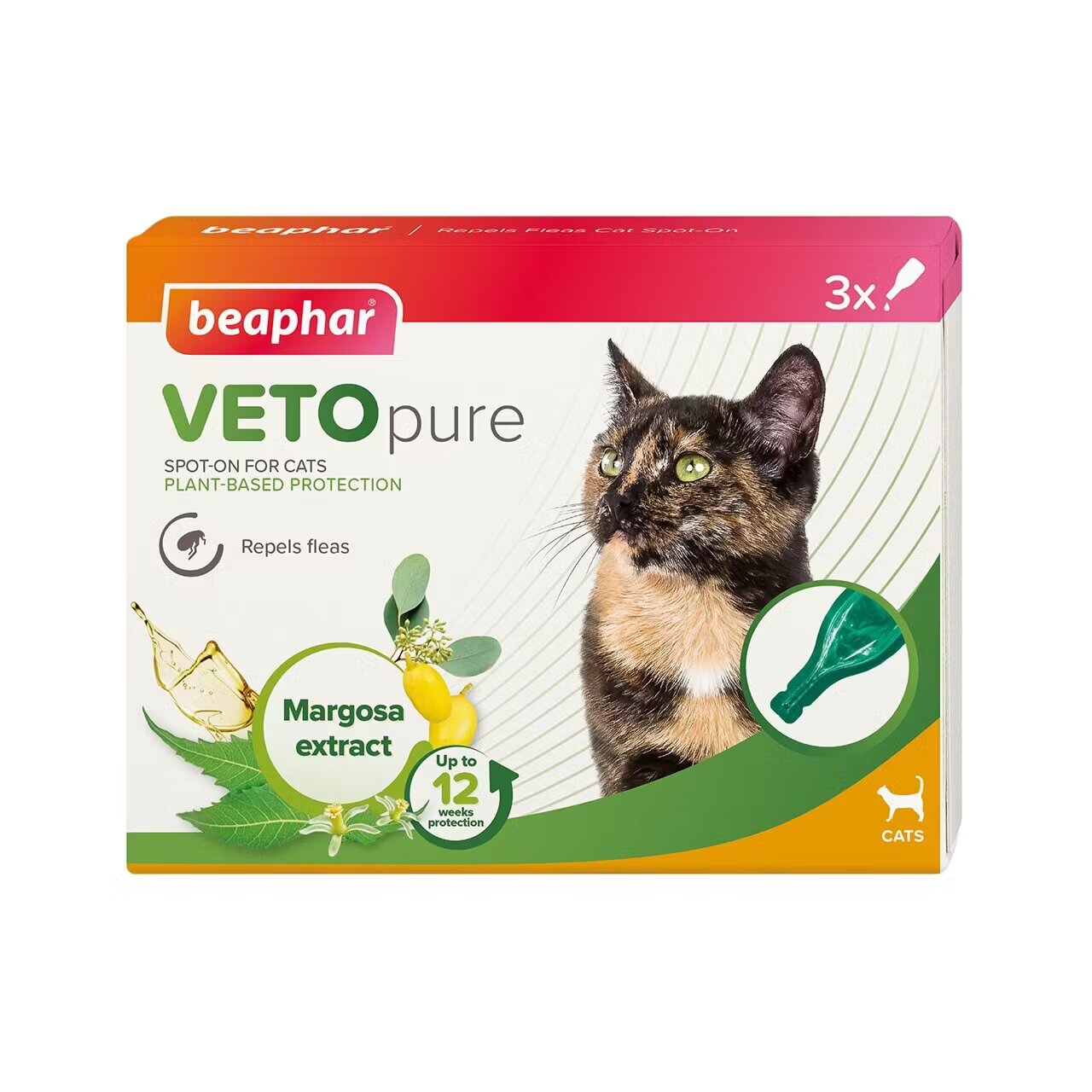 Beaphar Pipete Antiparazitare Pisici Veto Pure Spot On 3 pipete