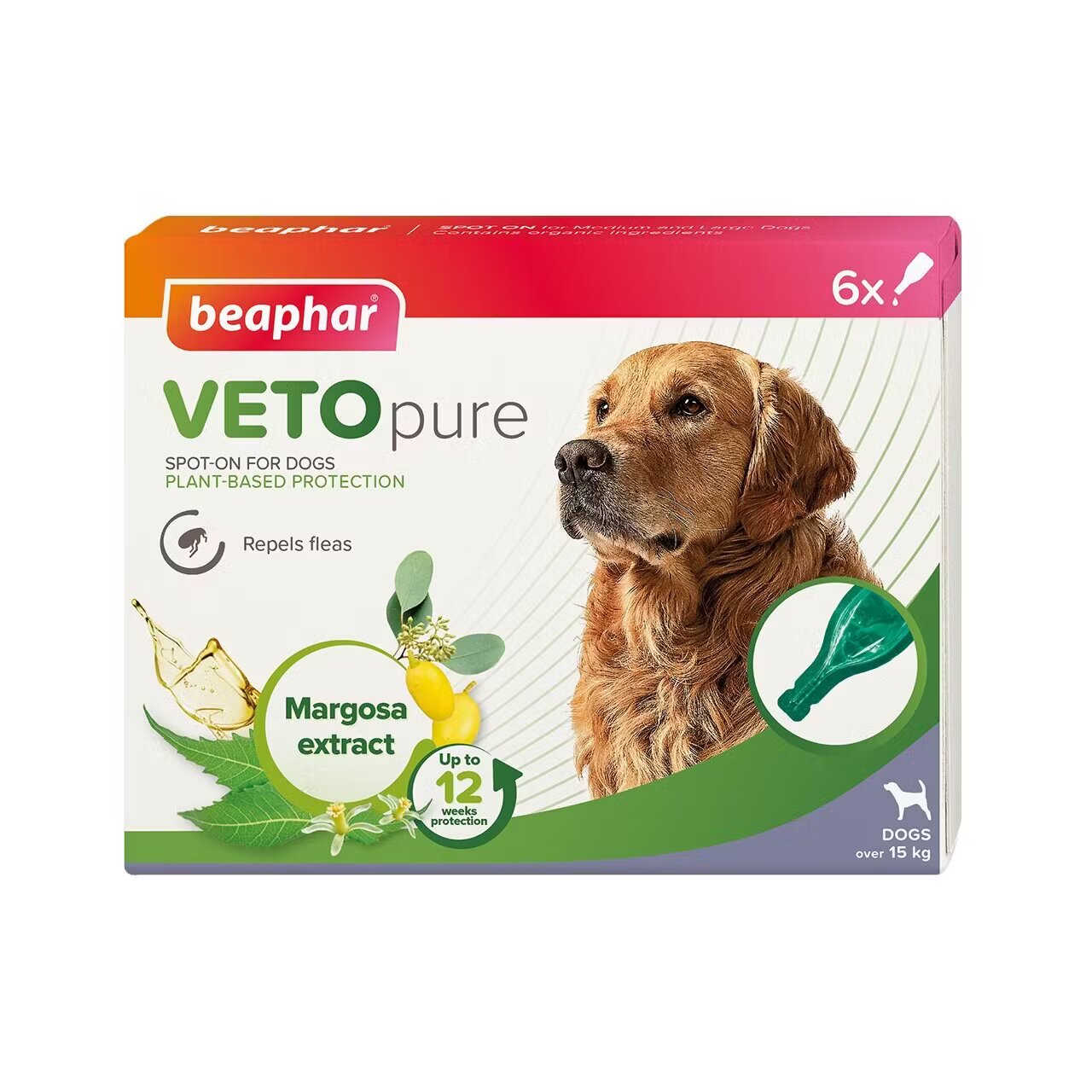 Beaphar Pipete Antiparazitare Vetopure Spot On Dog M/L >15 kg 6 buc