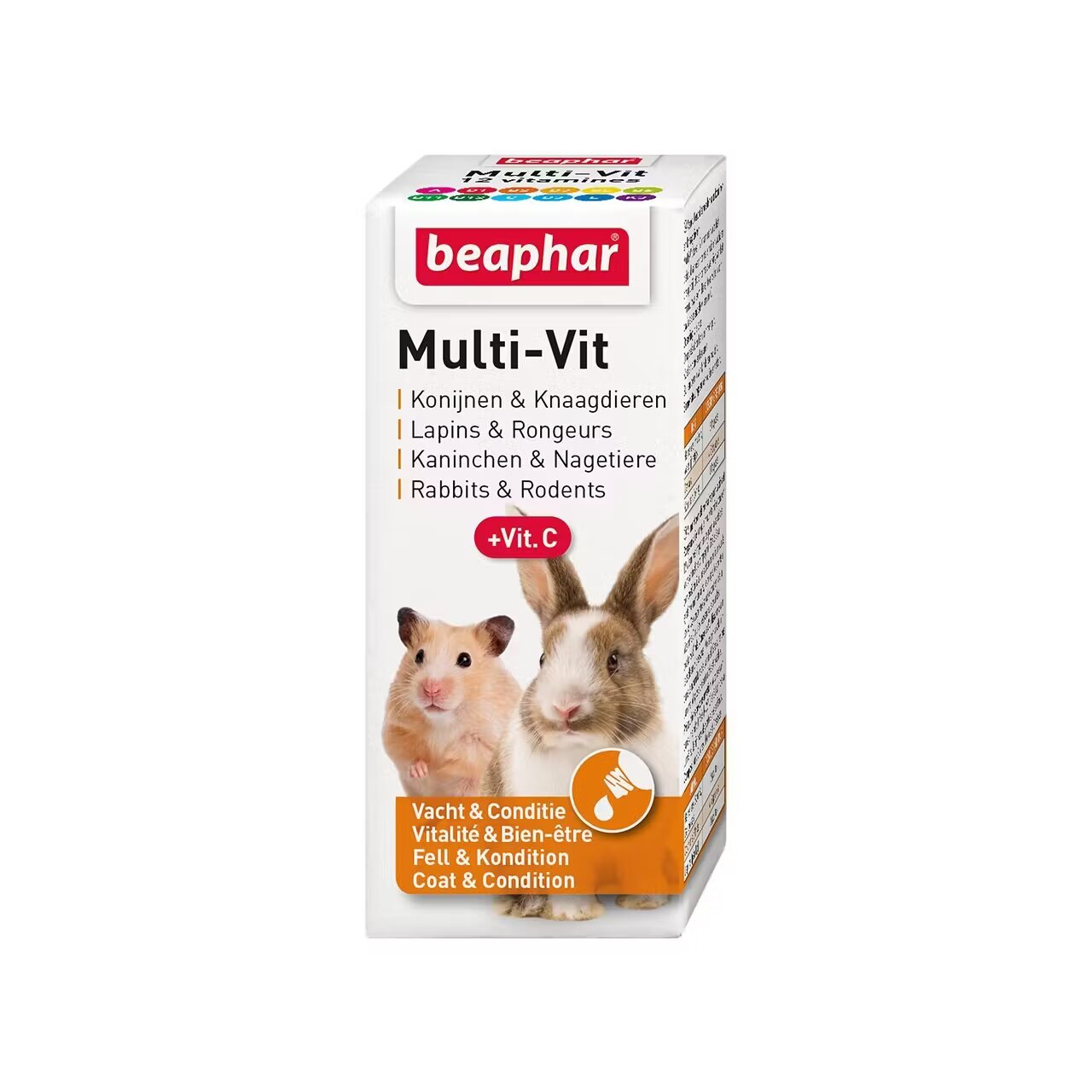 Beaphar Supliment Multi-Vit Sirop pentru Rozatoare + Iepuri 20 ml