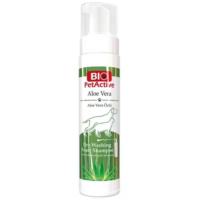 Bio Petactive Sampon uscat Aloe Vera Dry Washing Foam Shampoo 200 ml