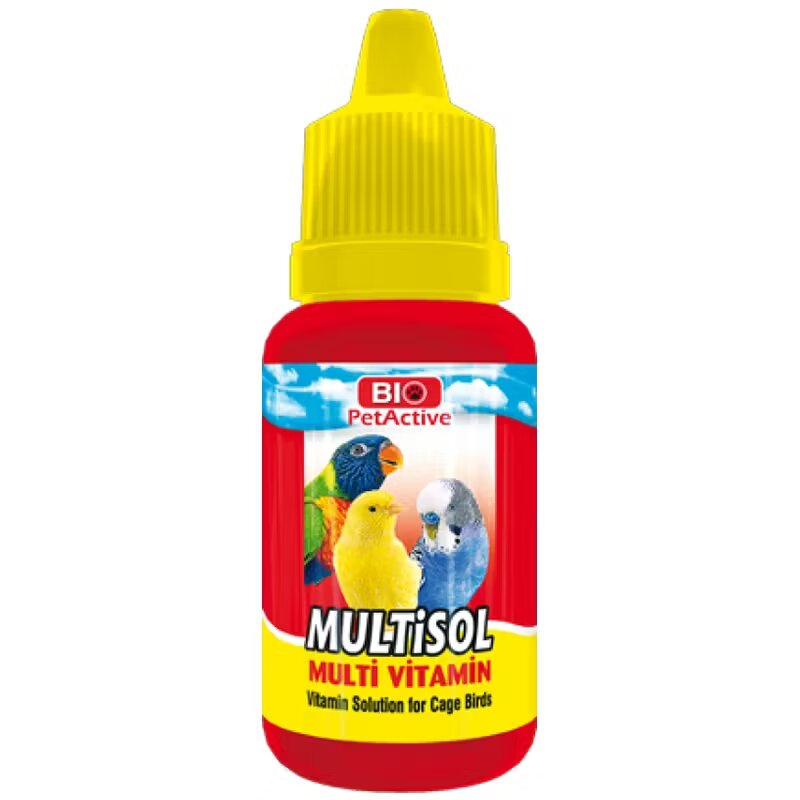 Bio Petactive Solutie vitaminizata pentru pasari de colivie Multisol 30 ml