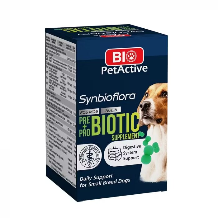 Bio Petactive Synbioflora pentru Caini de Talie Mica 60 tablete