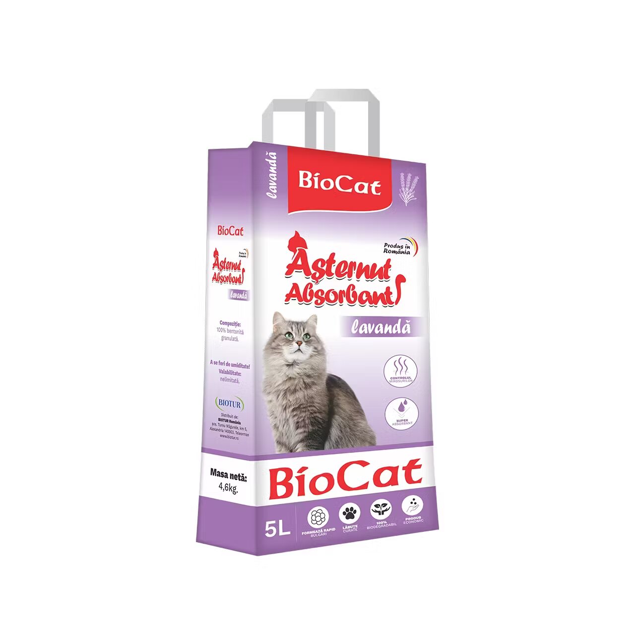 Biocat Asternut Litiera Pisici Nisip Lavanda 5 L