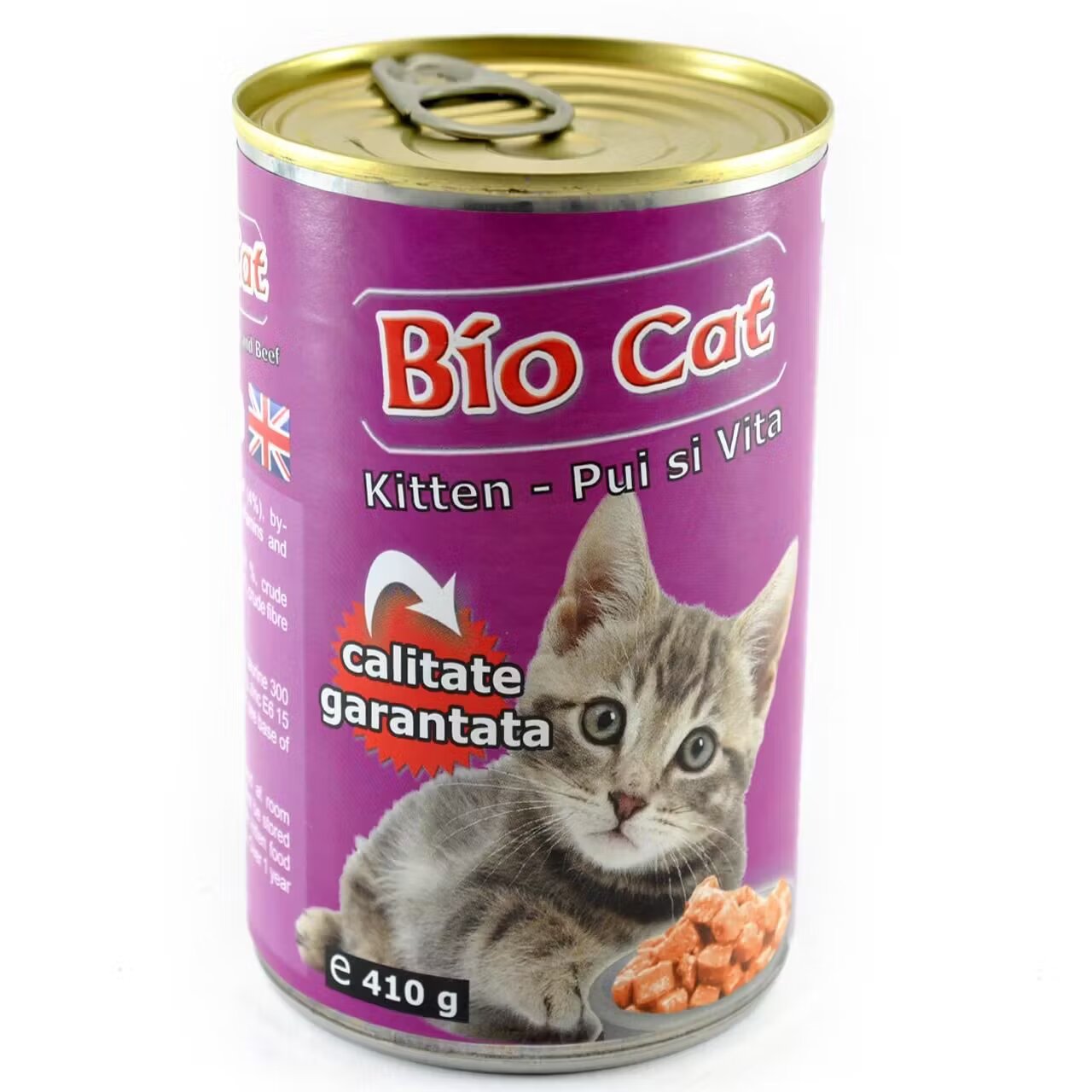 Biocat Bio Cat Kitten Pui si Vita 410 g