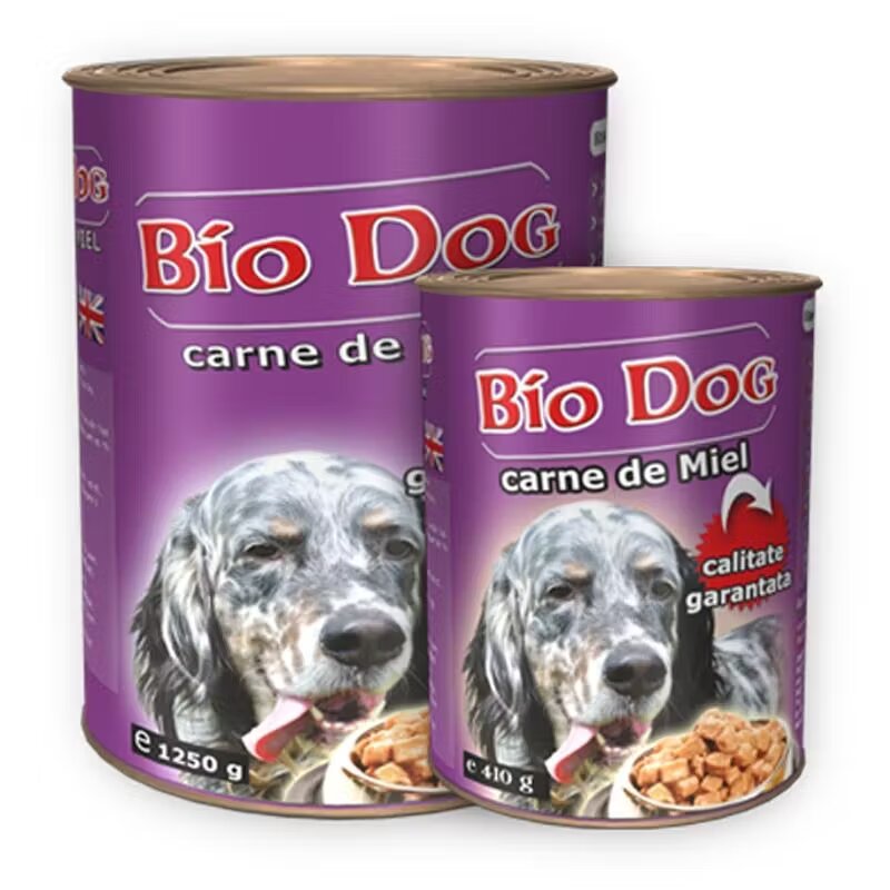 Biodog Hrana umeda pentru caini miel 1250 g