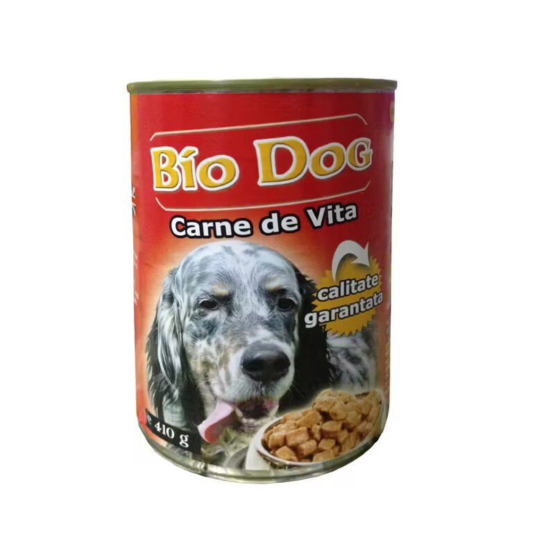Biodog Hrana umeda pentru caini vita 410 g