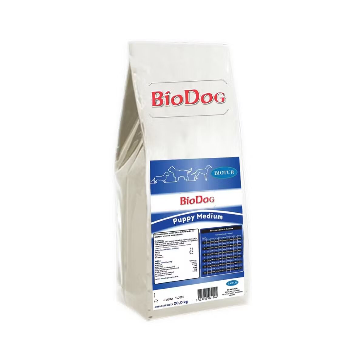 Biodog Hrana Uscata Pentru Caini Puppy Medium 20 Kg