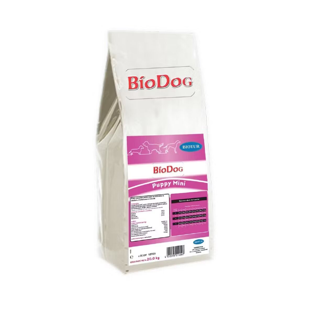 Biodog Hrana Uscata Pentru Caini Puppy Mini 20 Kg