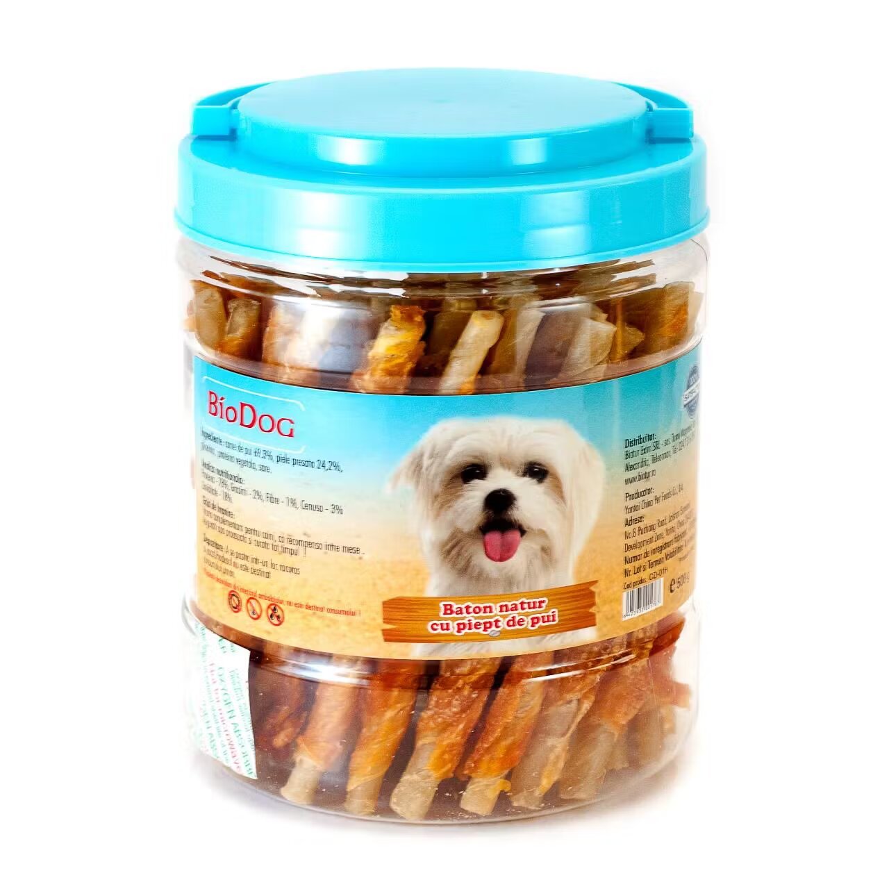 Biodog Recompense Pentru Caini Baton Natur Cu Piept De Pui 500 Gr/ Cd-01h