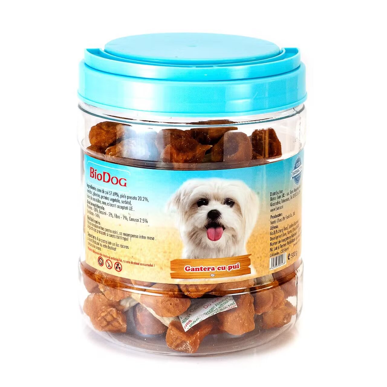 Biodog Recompense Pentru Caini Gantera Cu Pui 500 Gr/ Cd-04h