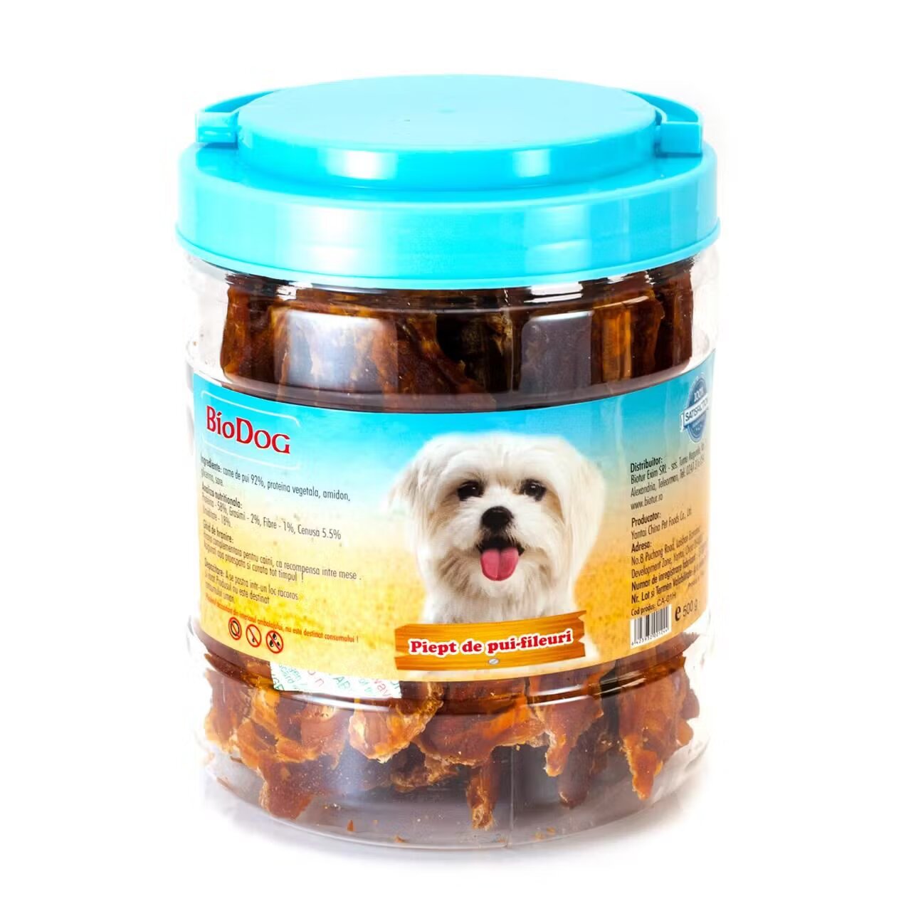 Biodog Recompense Pentru Caini Piept De Pui Fileuri 500 Gr/ Ca-01h