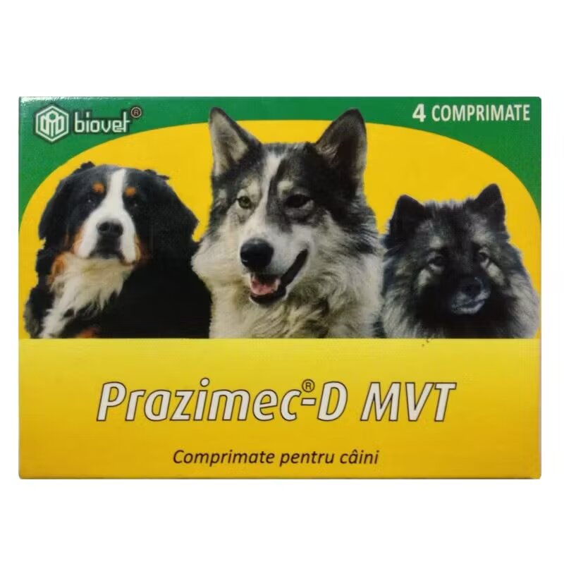 Biovet Antiparazitar intern Prazimec D Caini 4 comprimate