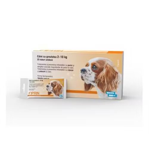 Bioveta Solutie antiparazitara Fiprin Spot Dog S 25 x 067 ml
