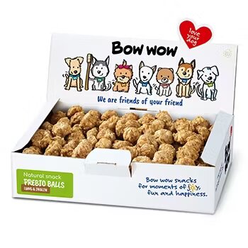 Bow Wow Recompense pentru Caini Chiftele Naturale Plamani si Inulina 120 buc/ cutie