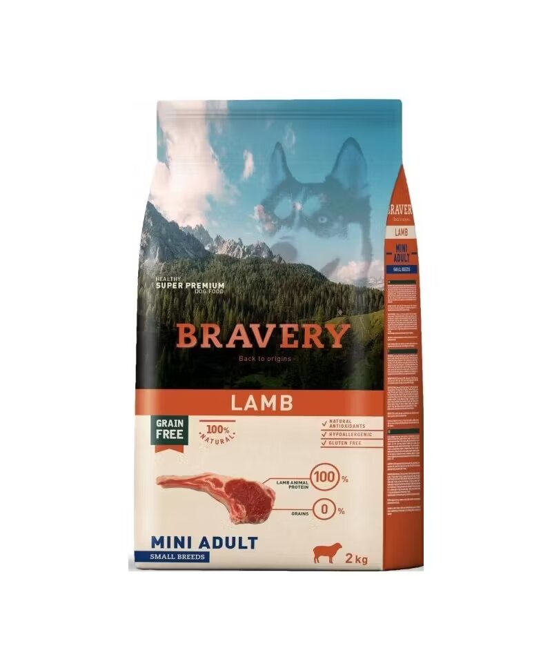 Bravery Hrana Uscata Caini Dog Mini Adult Miel 2 kg