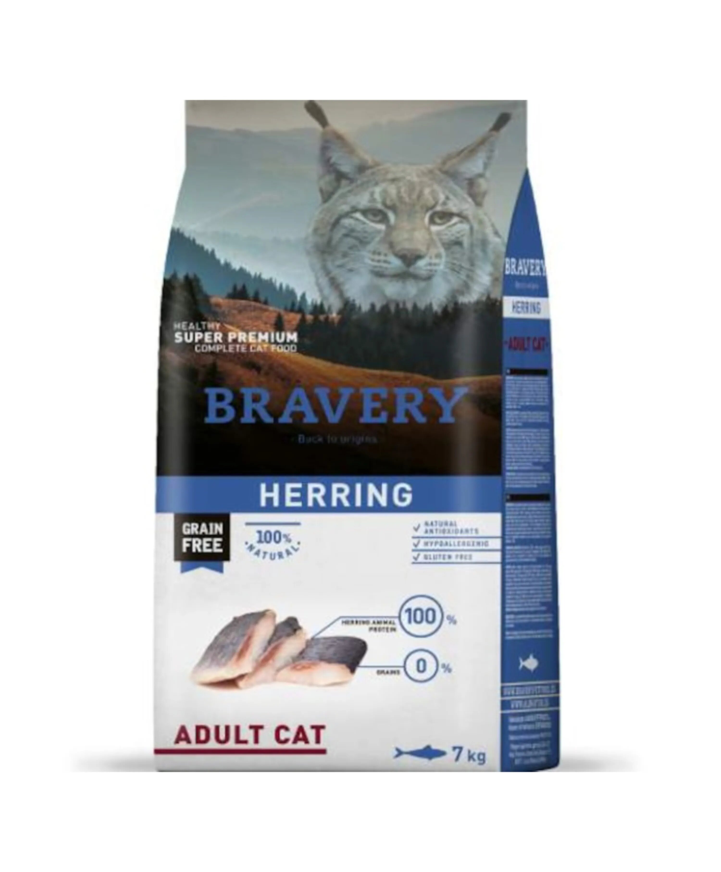 Bravery Hrana Uscata Pisici Adult Cat Hering 7 kg