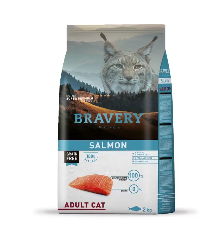 Bravery Hrana Uscata Pisici Adult Cat Somon 2 kg