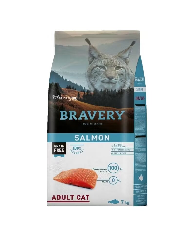 Bravery Hrana Uscata Pisici Adult Cat Somon 7 kg