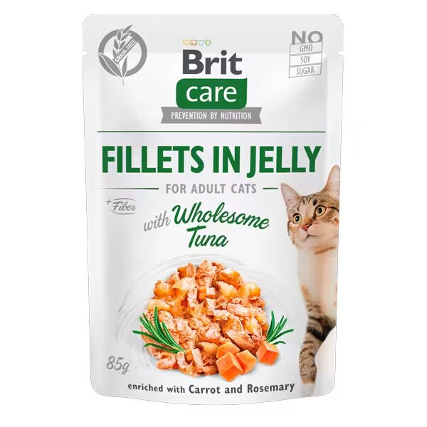 Brit Care Cat Fillets in Jelly With Wholesome Tuna 85 g