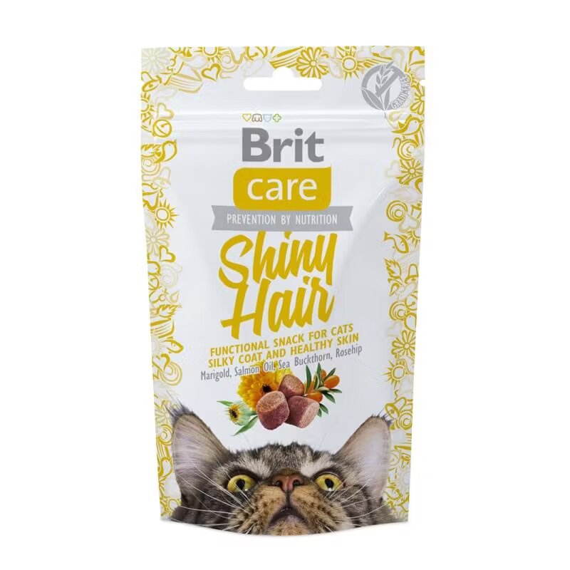 Brit Care Cat Snack Shiny Hair 50 g