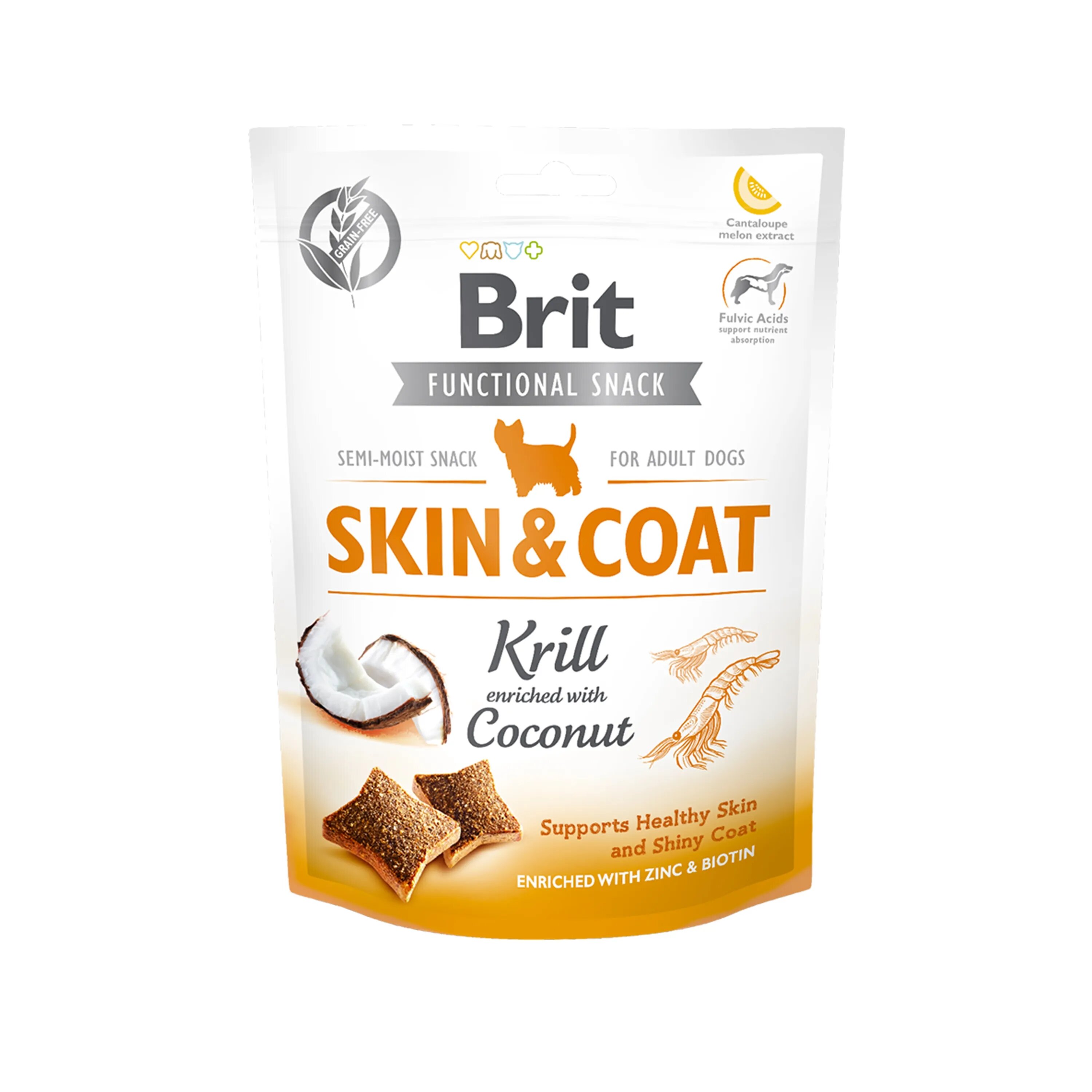 Brit Care Dog Snack Skin and Coat Krill 150 g