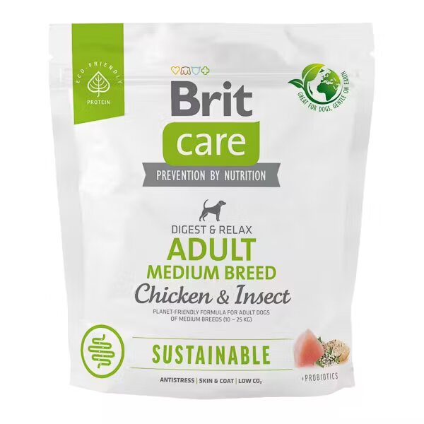 Brit Care Dog Sustainable Adult Medium Breed 1 kg