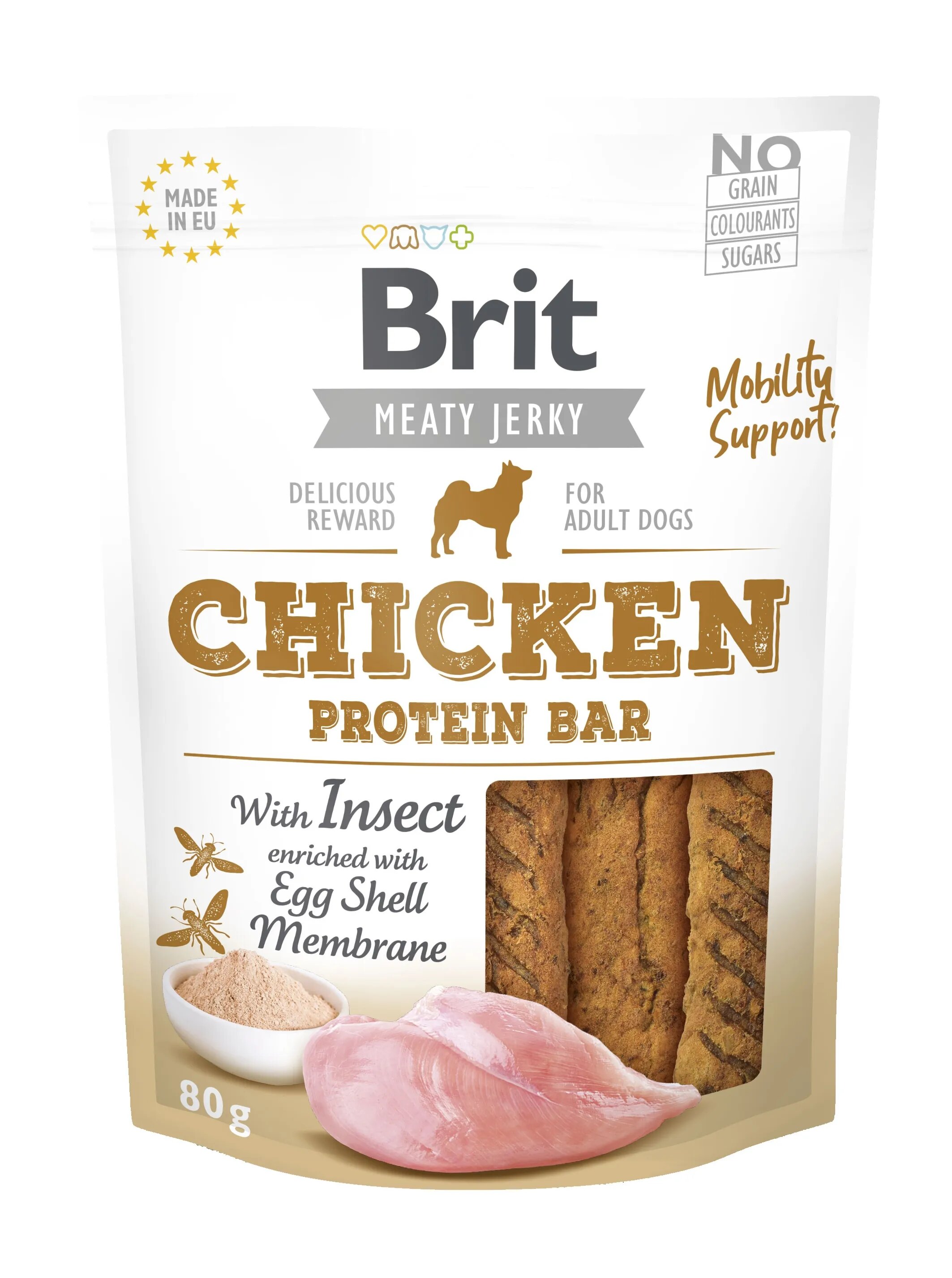 Brit Dog Jerky Chicken Protein Bar 80 g