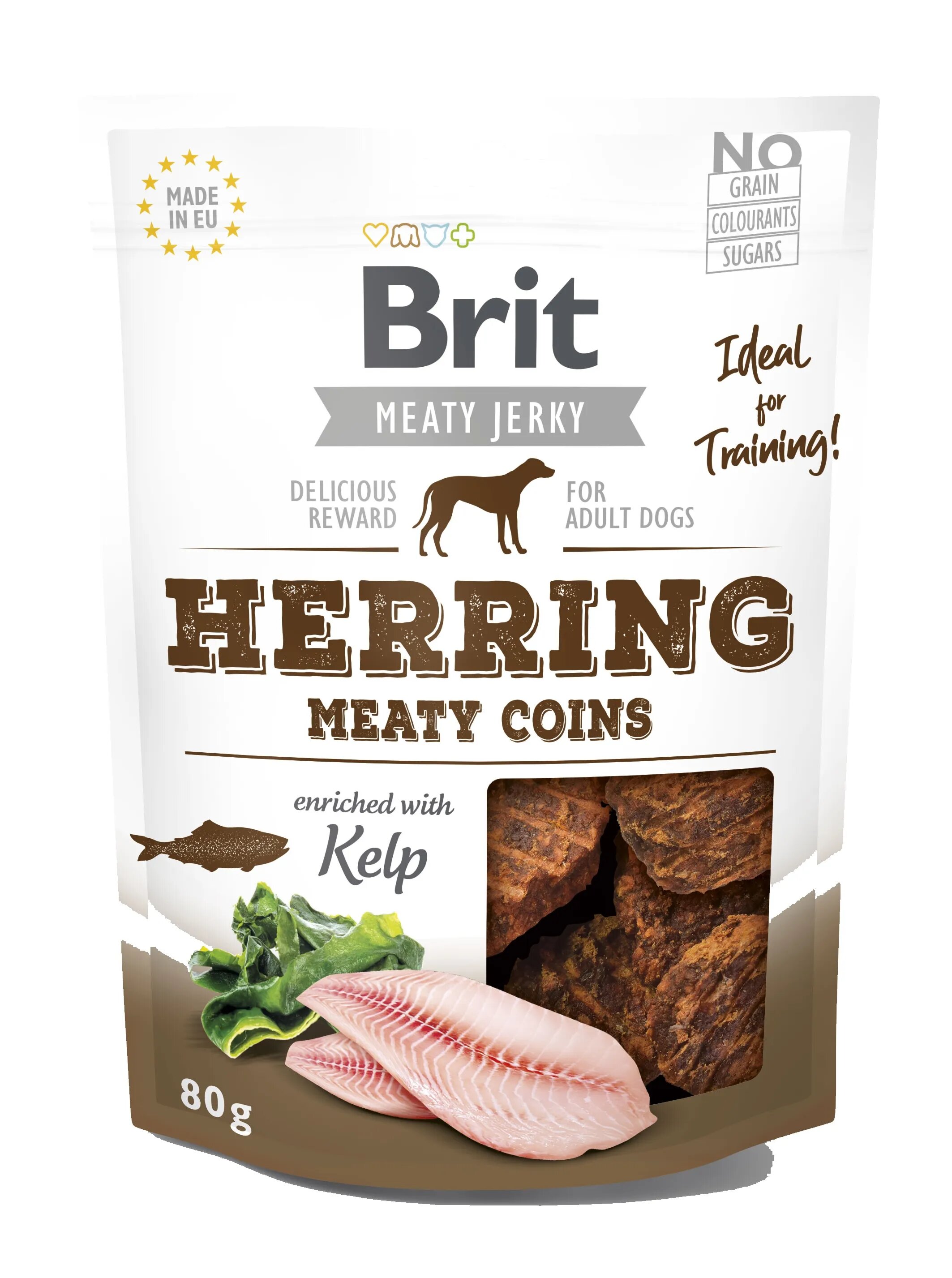 Brit Dog Jerky Herring Meaty Coins 80 g