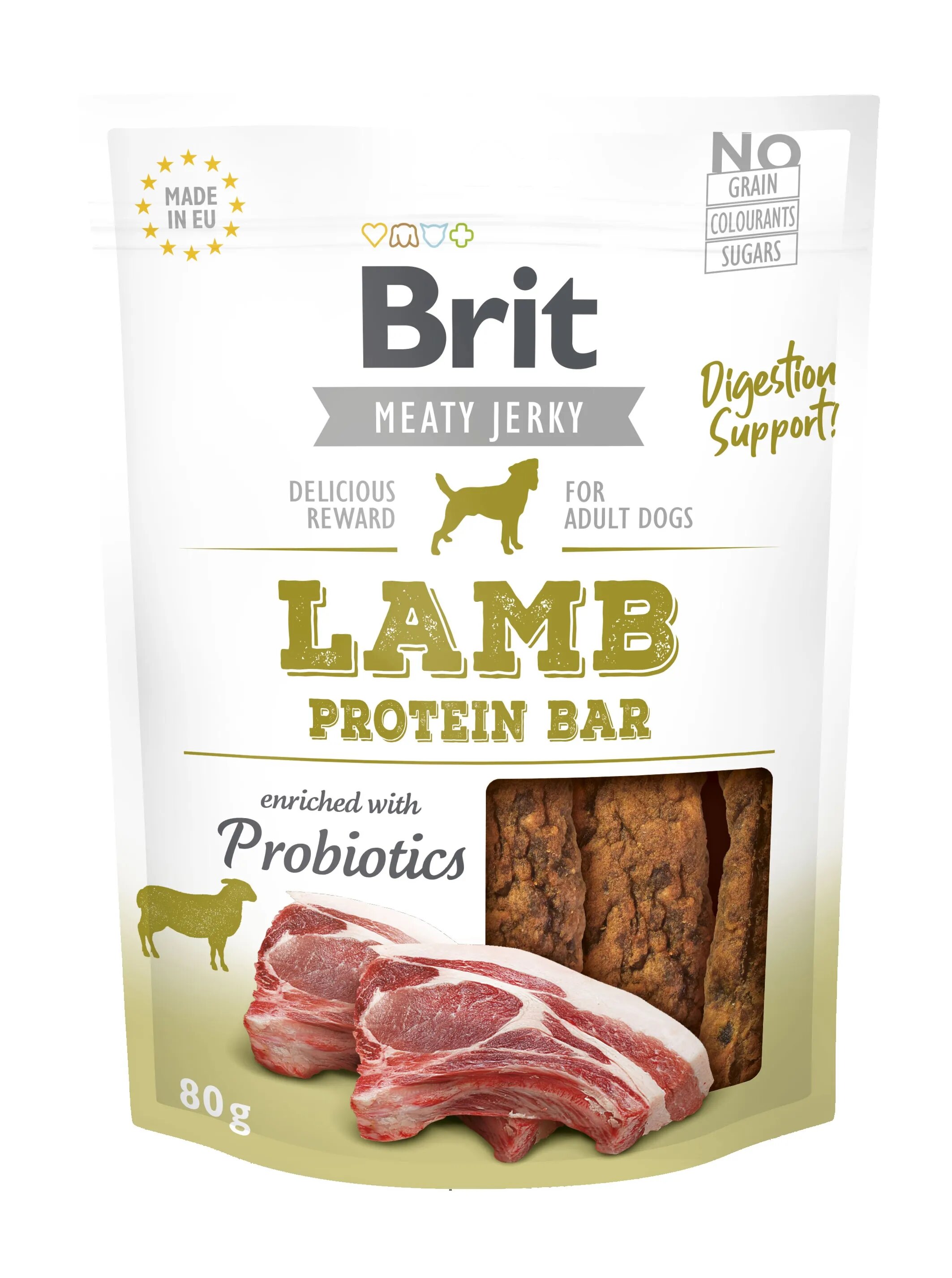 Brit Dog Jerky Lamb Protein Bar 80 g