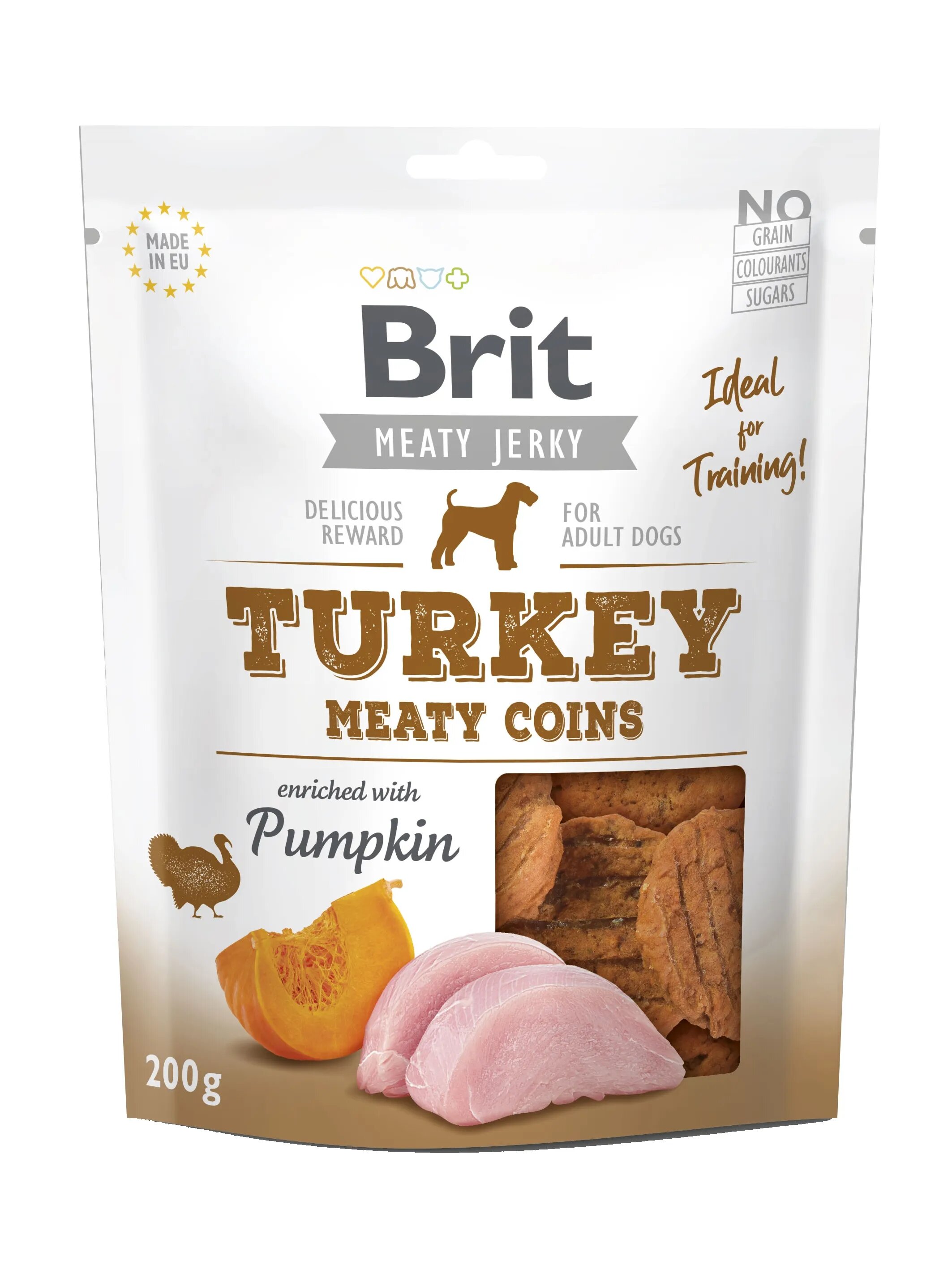 Brit Dog Jerky Turkey Meaty Coins 200 g
