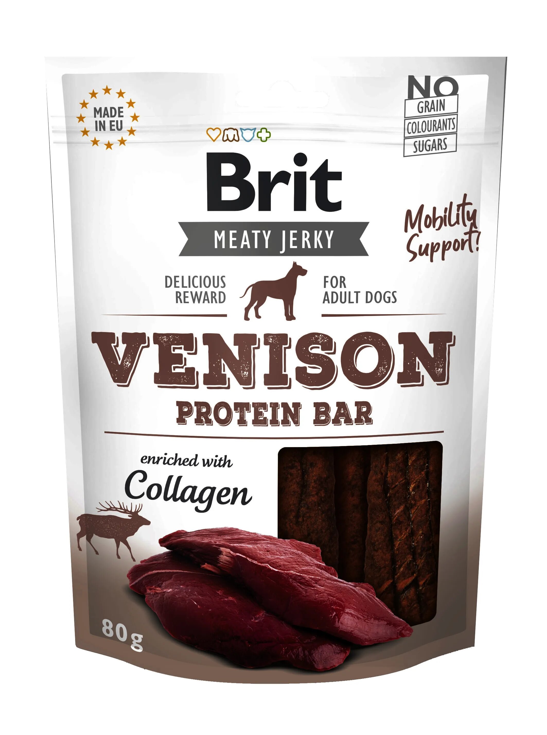 Brit Dog Jerky Venison Protein Bar 80 g