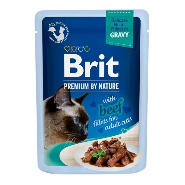 Brit Premium Brit Cat Delicate Beef in Gravy 85 g