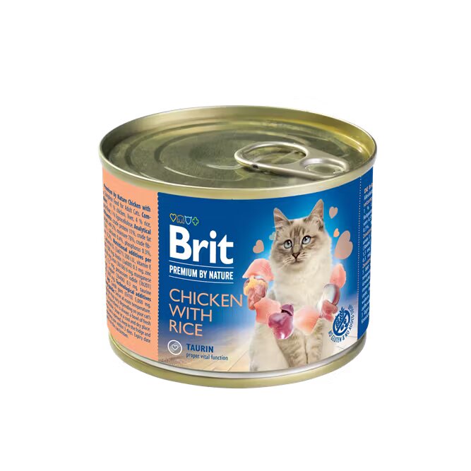 Brit Premium By Nature Cat Chicken With Rice 200 g