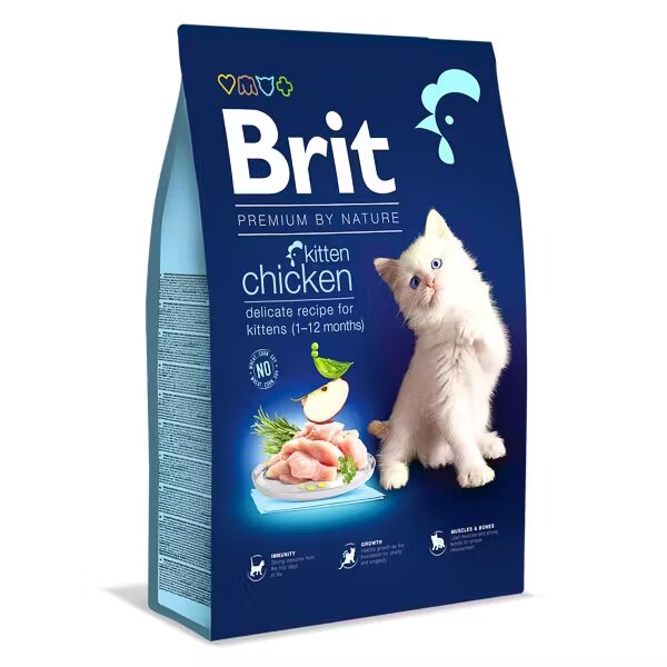 Brit Premium by Nature Cat Kitten Chicken 8 kg