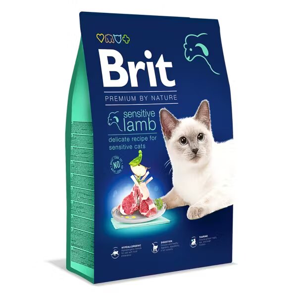 Brit Premium by Nature Cat Sensitive Lamb 8 kg