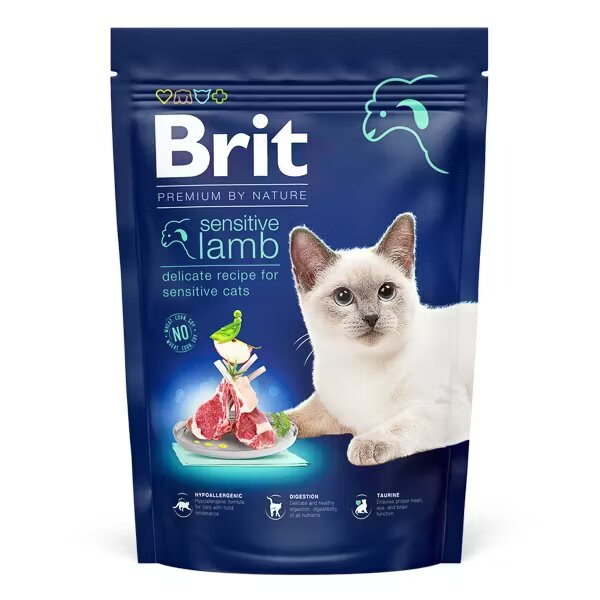 Brit Premium by Nature Cat Sensitive Lamb 800 g