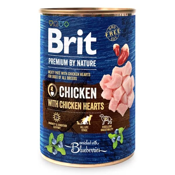 Brit Premium by Nature Chicken with Hearts 400 g