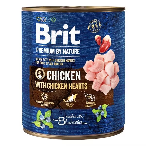 Brit Premium by Nature Chicken with Hearts 800 g
