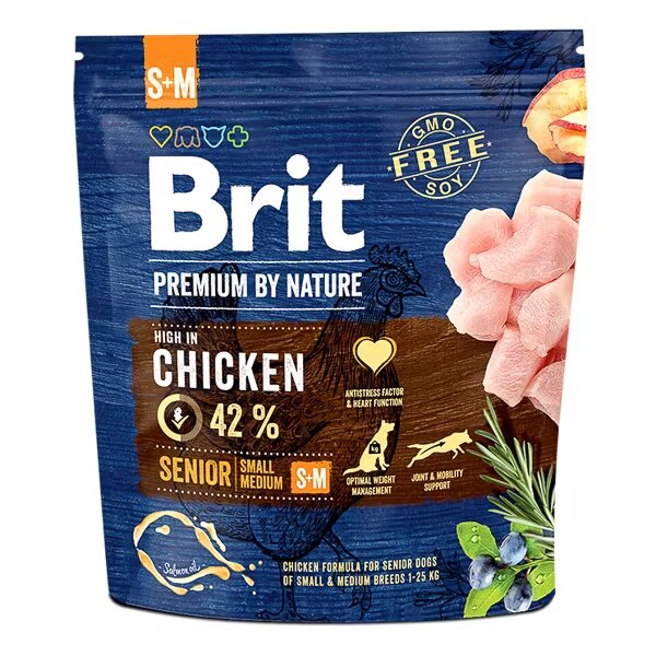 Brit Premium By Nature Senior S plus M 1 kg
