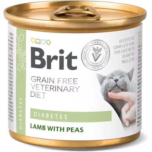 Brit Veterinary Diets Brit Grain Free Veterinary Diets Cat Diabetes 200 g