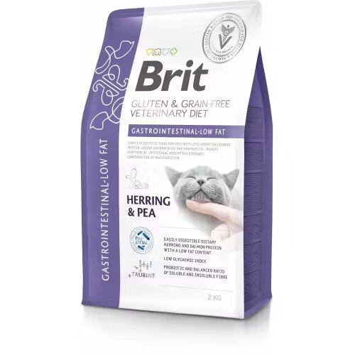 Brit Veterinary Diets Brit Grain Free Veterinary Diets Cat Gastrointestinal Low Fat 2 kg