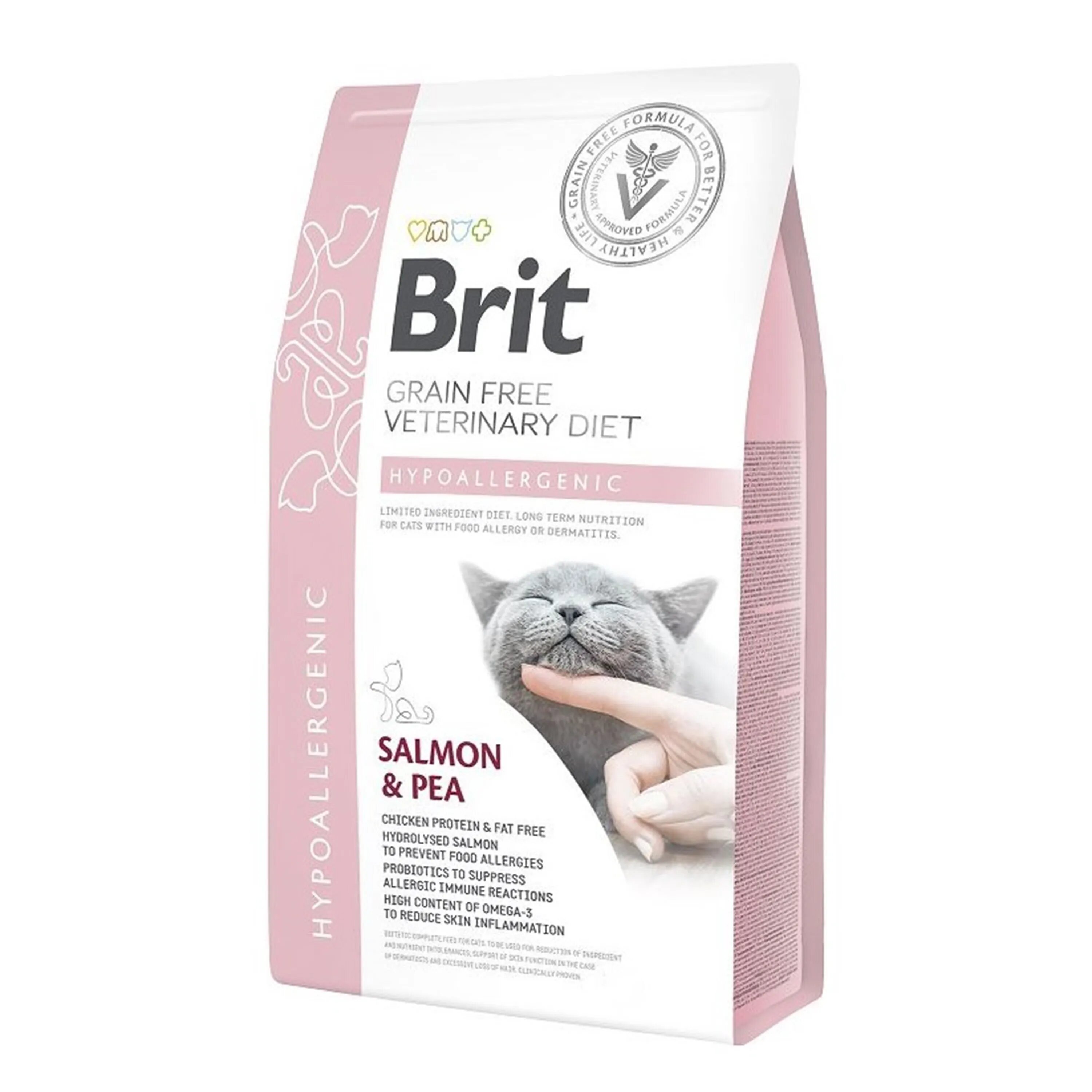Brit Veterinary Diets Brit Grain Free Veterinary Diets Cat Hypoallergenic 2 kg