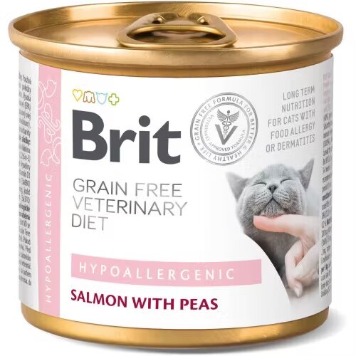 Brit Veterinary Diets Brit Grain Free Veterinary Diets Cat Hypoallergenic 200 g